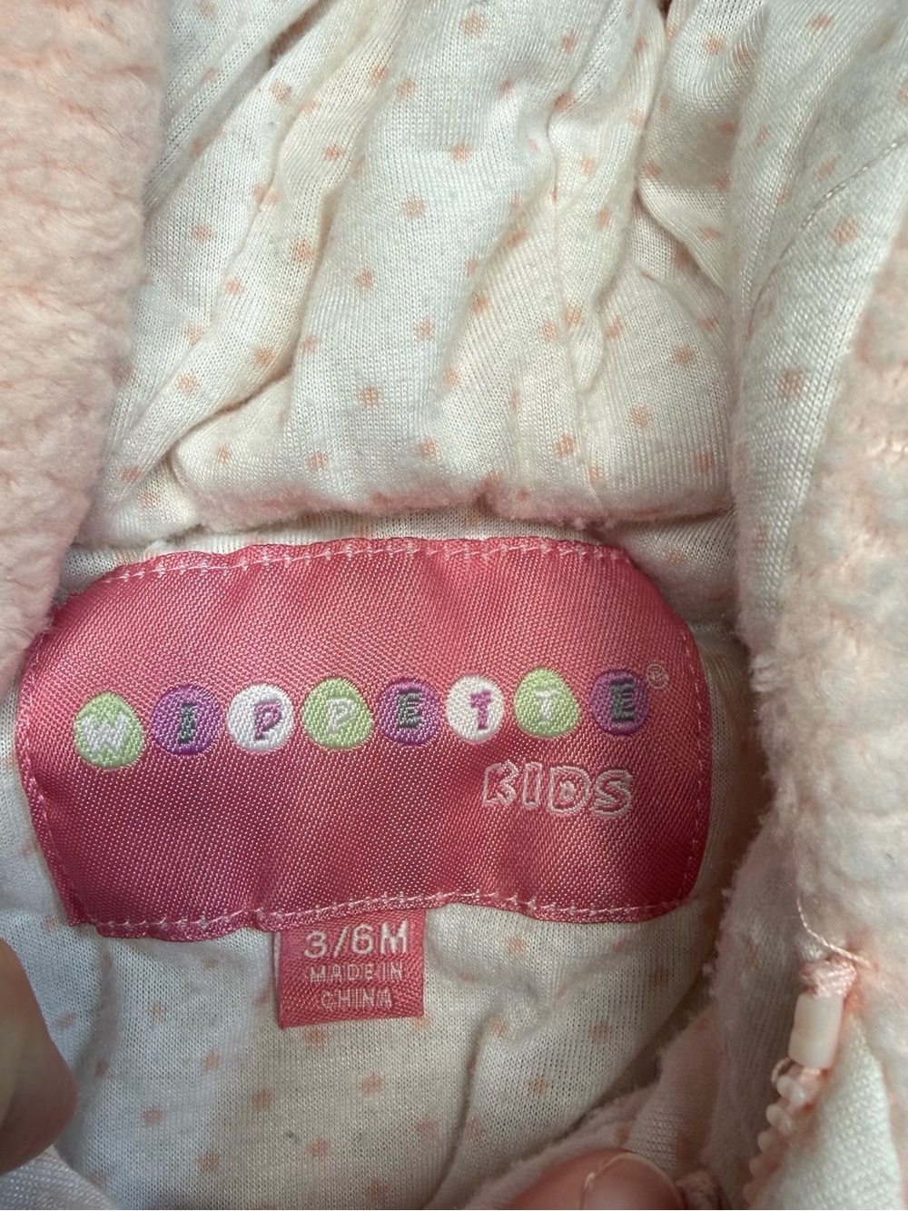 Plush Hooded Infant Footed Snowsuit in Light Pink - Picture 2 of 5